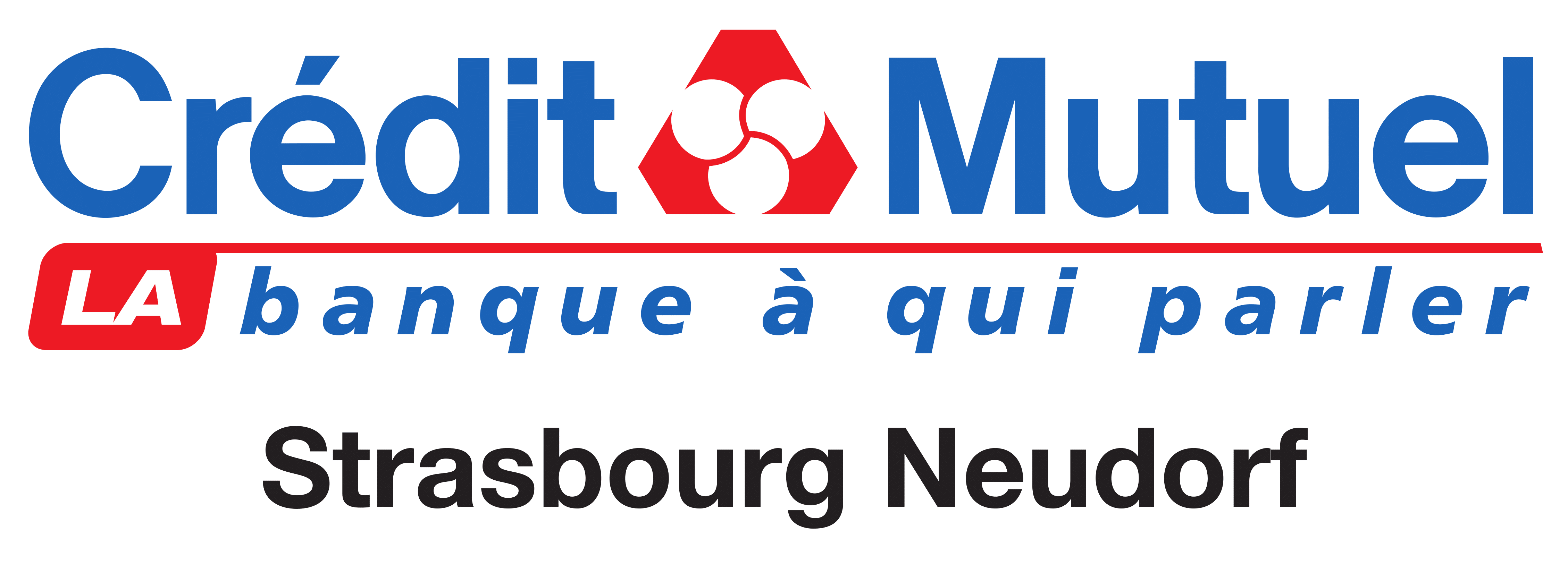Logo du Crédit Mutuel Strasbourg Neudorf, partenaire du SSHB