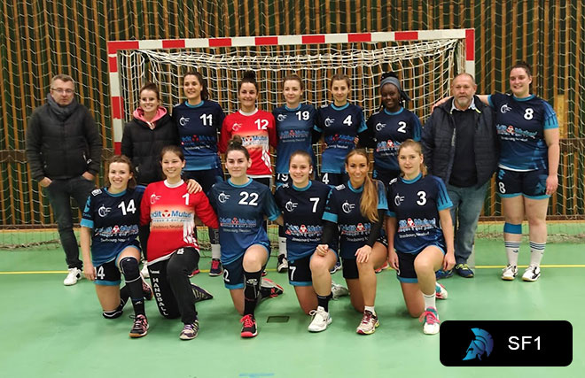 Frauen-Seniorenmannschaft des Vereins Strasbourg Sud Handball